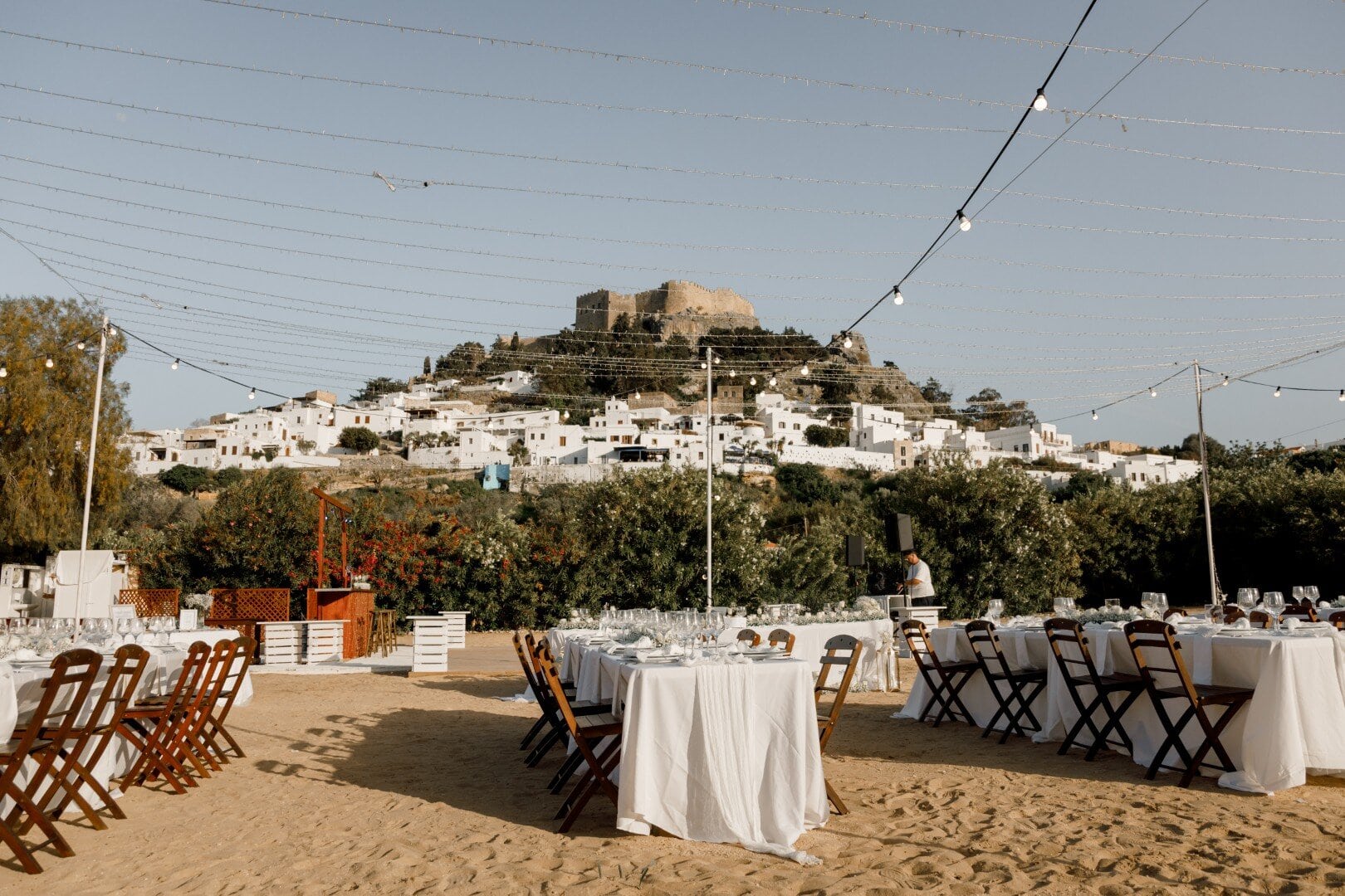 the acropolis Aaliyah and Owen Starry Skies Beach Wedding in Rhodes