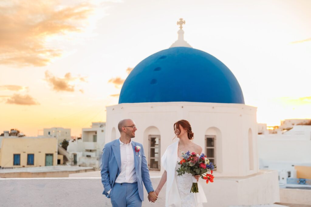 Elisabeth & Alex’s Santorini Gem Wedding